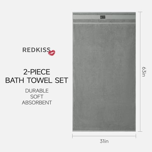 REDKISS Large Bath Towels Set view 2