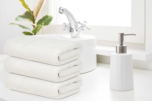 ZUPERIA White Bath Towels Bulk view 4