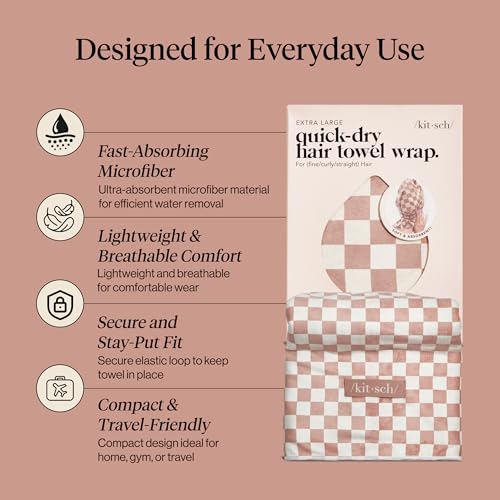 Kitsch XL Microfiber Hair Towel view 3