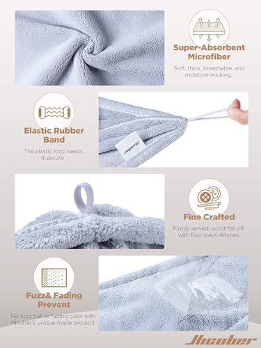 Hicober Microfiber Hair Towel Wrap view 3