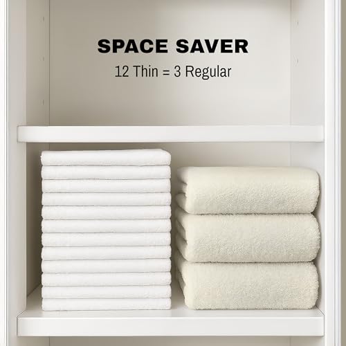 JMR White Bath Towels Bulk view 3