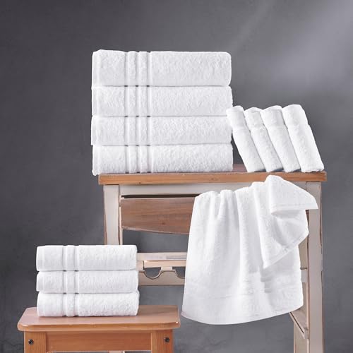 Hawmam Linen White Bath Towels view 2