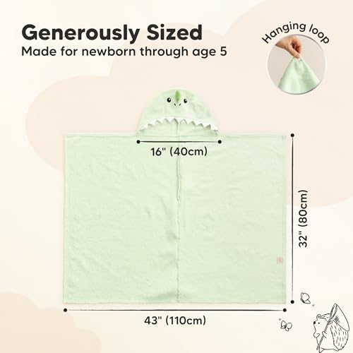 KeaBabies Organic Baby Towel with view 2