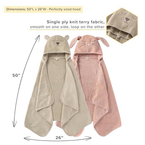 Burt's Bees Baby Toddler Hooded view 2