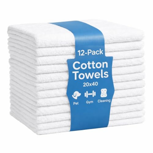 JMR White Bath Towels Bulk