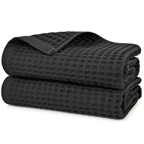 Jacquotha Waffle Bath Towels 2-Piece