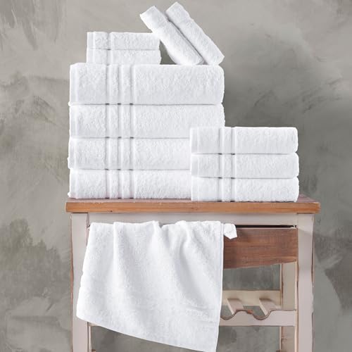 Hawmam Linen White Bath Towels view 4
