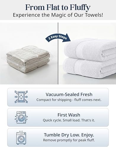 LANE LINEN 100% Cotton Bath view 3