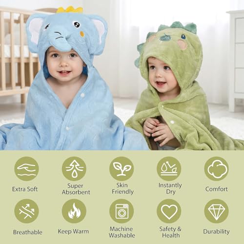 6 PCS Toddler Towels Set view 3