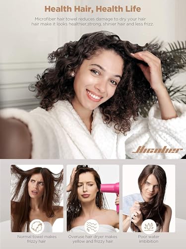Hicober Microfiber Hair Towel Wrap view 4