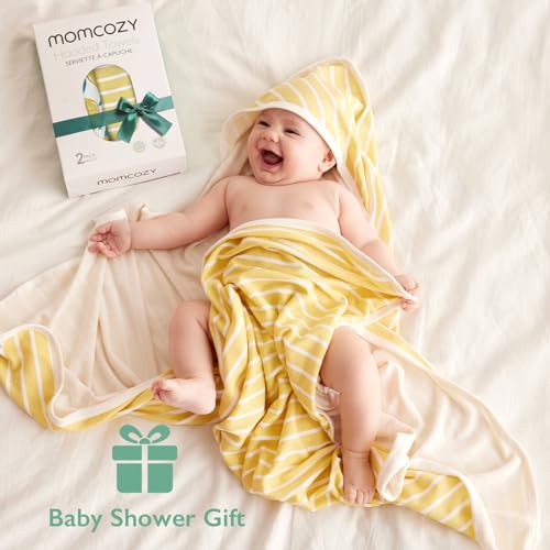 Momcozy Baby Towel with Hooded view 2