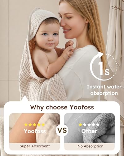 Yoofoss Hooded Baby Towels for view 2