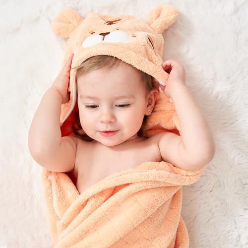 FUBANRAY Toddler Bath Towel Hooded view 3