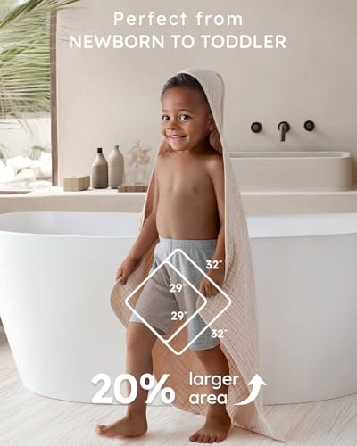 Yoofoss Hooded Baby Towels for view 3