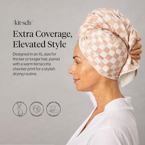 Kitsch XL Microfiber Hair Towel view 2