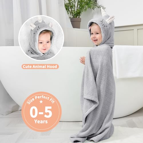 FUBANRAY Toddler Bath Towel Hooded view 4
