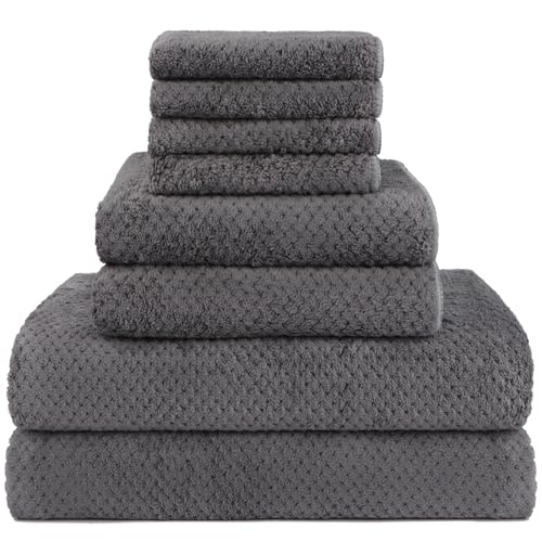 HOMEXCEL 8PK Bath Towel Set