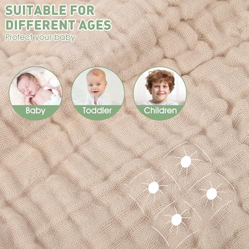 Synrroe 2 Pack Hooded Muslin view 4