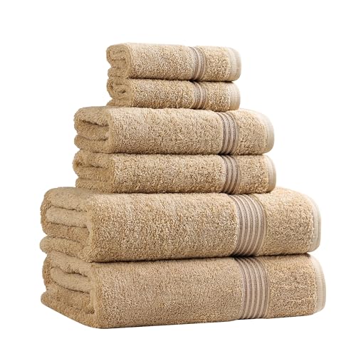 Superior Egyptian Cotton 6-piece bath towel set