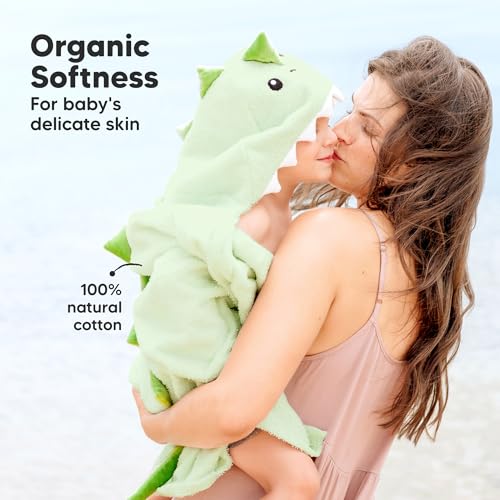 KeaBabies Organic Baby Towel with view 4